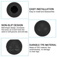 thumbnail image 4 of Unique Bargains 0.55'(14mm) Chair Feet Replacement Plastic Camping Chair Leg Tips Cap Protector Black 4 Pack, 4 of 7