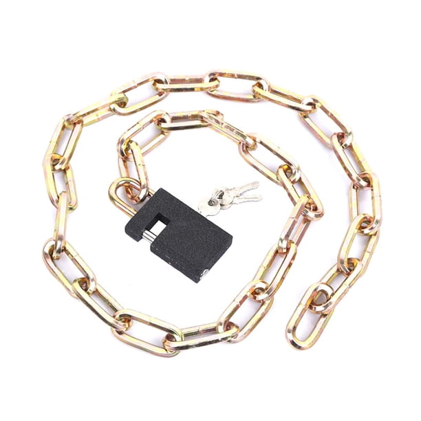 unbranded Cerradura De Cadena Para Antirrobo Con Eslabones Cuadrados Y Endurecido