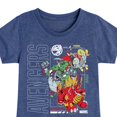 thumbnail image 3 of Marvel The Avengers - Mech Schematic - Toddler And Youth Girls Fitted Short Sleeve Graphic T-Shirt, 3 of 5