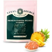 1PACK Vital Nutrition Women's Pineapple Probiotic Gummies | 60-Day Supply for Intimate Health