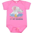 thumbnail image 3 of Inktastic I Love My Grandma Elephant Family Boys or Girls Baby Bodysuit, 3 of 5