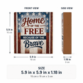thumbnail image 2 of Patriotic Wood Tabletop Sign, American Flag Home Decor for 4th of July Memorial Day Shelf Table Decorations Set 2, 2 of 7