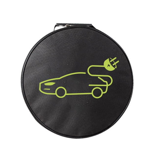 Sac pour Câbles de Survoltage, Sac de Câbles de Recharge EV Portable Imperméable pour Véhicule Électrique, Sac de Rangement pour Câbles de Recharge (Rond)
