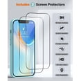 thumbnail image 2 of for iPhone 14 Case, Upgraded Silicone 14 Phone Case [2 Pack Screen Protectors][Camera Protection] Shockproof Women Men Girl Protective Case Cover for iPhone 14 6.1" - Light Cyan, 2 of 12