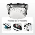 thumbnail image 5 of Lafuoo Dandelion Blowing In The Wind Pattern Square Double Layer Waist Bag, Adjustable Buckle Bag Accessories for Men and Women-One Size, 5 of 5