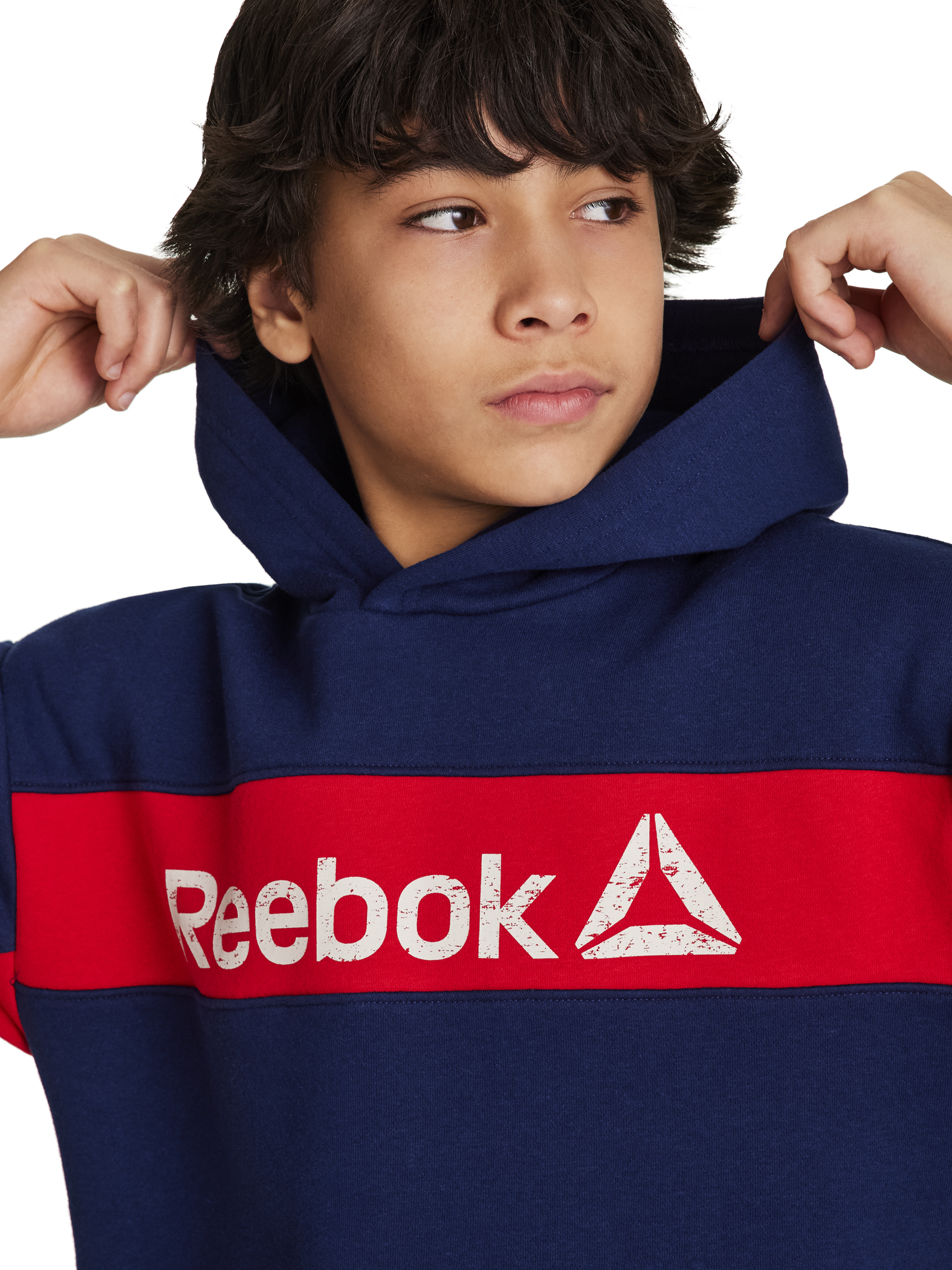 Reebok Boy's Colorblock Fleece Hoodie, Sizes 4-18