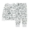 thumbnail image 7 of Christmas Pajamas Kids Santa Claus Long Sleeve Pullover Crewneck Soft Pajamas Kids Colorable Pajamas Holiday Pajamas Kids Pajamas for Girls 7-8 Years, 7 of 7