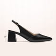 thumbnail image 2 of DREAM PAIRS Womens Slingback Chunky Heels for Women Comfortable Pointed Closed Toe Block Heels Wedding Party Women's Pumps Business Casual Work Dress Shoes, 2 of 7
