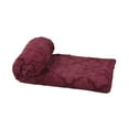 thumbnail image 4 of Home Soft Things Ashley Brushed Fauxfur Throw with Sherpa and Borrego Backing Burgundy 50" x 60" Faux Fur, Microfiber, Sherpa Modern & Contemporary,, 4 of 5