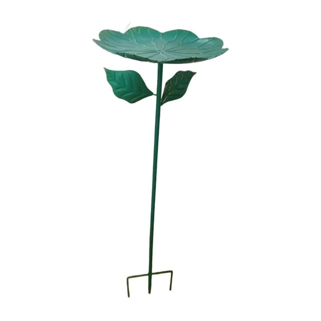 Aleder de aves Metal Baño de pájaros Amplio instalación fácil de 33 pulgadas Altura 3 Prong Estable Base de alimentador para jardines amantes de los
