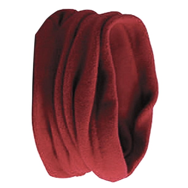 Calentador de cuello, bufanda cómoda, paño grueso y suave bufandas circulares de paño grueso y suave cálido para hombres, mujeres y borgoña Salvador Bufanda Snood con cuello cálido