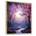 thumbnail image 2 of Designart "Amethyst Riverbed Oaks" Tree Oak Floater Framed Wall Art Prints, 2 of 5