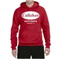 thumbnail image 2 of Wild Bobby, Callahan Auto Parts Sandusky Ohio Retro 90s Funny Tommy Boy, Pop Culture, Unisex Graphic Hoodie Sweatshirt, Red, Medium, 2 of 4