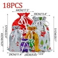 thumbnail image 2 of Christmas Drawstring Gift Bag Combination Set, Reusable Holiday Present Bags, Assorted Sizes for Xmas Gift Wrapping and Party Favors, 2 of 4
