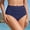 Dark Green, variant on Conairie Womens Bikini Bottoms Solid High Waisted Full Coverage Swimsuit Ruched Scrunch Swim Bottom M