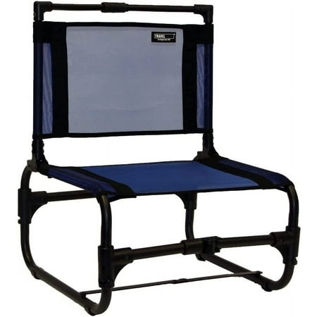 Larry Chair Low Seating Portable Chair for Outdoor Adventures Quick Drying Mesh Fabric Folding Chair with Carry Bag (Blue)