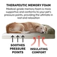thumbnail image 4 of Cama para perros Furhaven de espuma viscoelástica para perros medianos y pequeños con refuerzos extraíbles y funda lavable, para perros de hasta 35 libras - Sofá acolchado - Azul marino (azul), median, 4 of 5