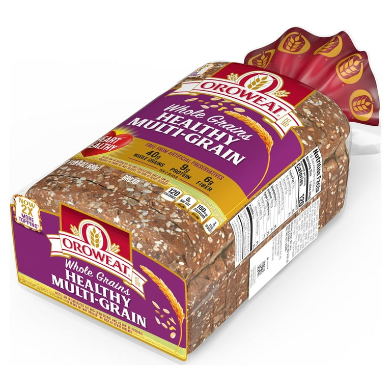 Oroweat Whole Grains Healthy Multi Grain Bread Loaf, 24 Oz, 54 OFF