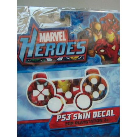 PS3 Skin Decal Marvel Heroes Spider-Man Iron Man (Ps3 Best Price Uk)