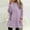 Purple, variant on Women's Solid Color Autumn and Winter Warm Round Neck Long Sleeved Pocket Casual Sanitary Dress Light Lingerie Set Large Hoodie Hoodie Zipper Front Women Athletic Sweatshirts for Women