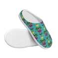 thumbnail image 3 of Rateoe Sunmmer Cat Print Women's Men's Cotton Knit Slippers Lightweight Memory Foam Indoor House Shoes with Anti-Skid Sole-46/47, 3 of 7