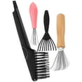 thumbnail image 3 of Aloha 4Pcs Hair Removal Brush Tool Scalp Cleaning Comb Hair Brush Cleaner Hair Brush Cleaner Tool, 3 of 7