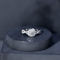 thumbnail image 6 of Rosec Jewels Moissanite Engagement Ring, Criss Cross Ring for Women (D-VS1 Quality), 925 Sterling Silver, US 5.00, 6 of 8