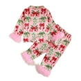 thumbnail image 5 of Gibobby Girls' Pajama Set - 83 Piece Satin Button UP Sleepwear Pajamas for Girls&nbsp;(12-18 Months,Pink), 5 of 6
