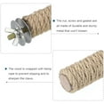 thumbnail image 3 of Lunfar 16x1x16cm Wood Bird Perch, 1 Set Paw Stick Grinding Rope Weaving Wood Stand Cage Accessory for Small Bird Parrot Dove Parakeet Ladybug, 3 of 5