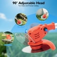 thumbnail image 6 of ChicHomey Weed Wacker and String Trimmer, 21V Batteries, 3 Blades Adjustable Length - Lightweight Lawn Edger & Brush Cutter for Yard and Garden(1 or 2 Battery Optional), 6 of 8