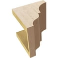thumbnail image 6 of 6"W x 6"D x 6"H Wide Asheboro Rough Cedar Woodgrain TimberThane Corbel, Primed Tan, 6 of 6