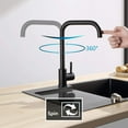 thumbnail image 3 of Grifo de cocina de acero inoxidable 304 Laklulu, grifo de laca para hornear, grifo mezclador de agua fría y caliente, grifo de lavabo, grifo de fregadero de cocina de acero inoxidable frío y caliente, 3 of 5