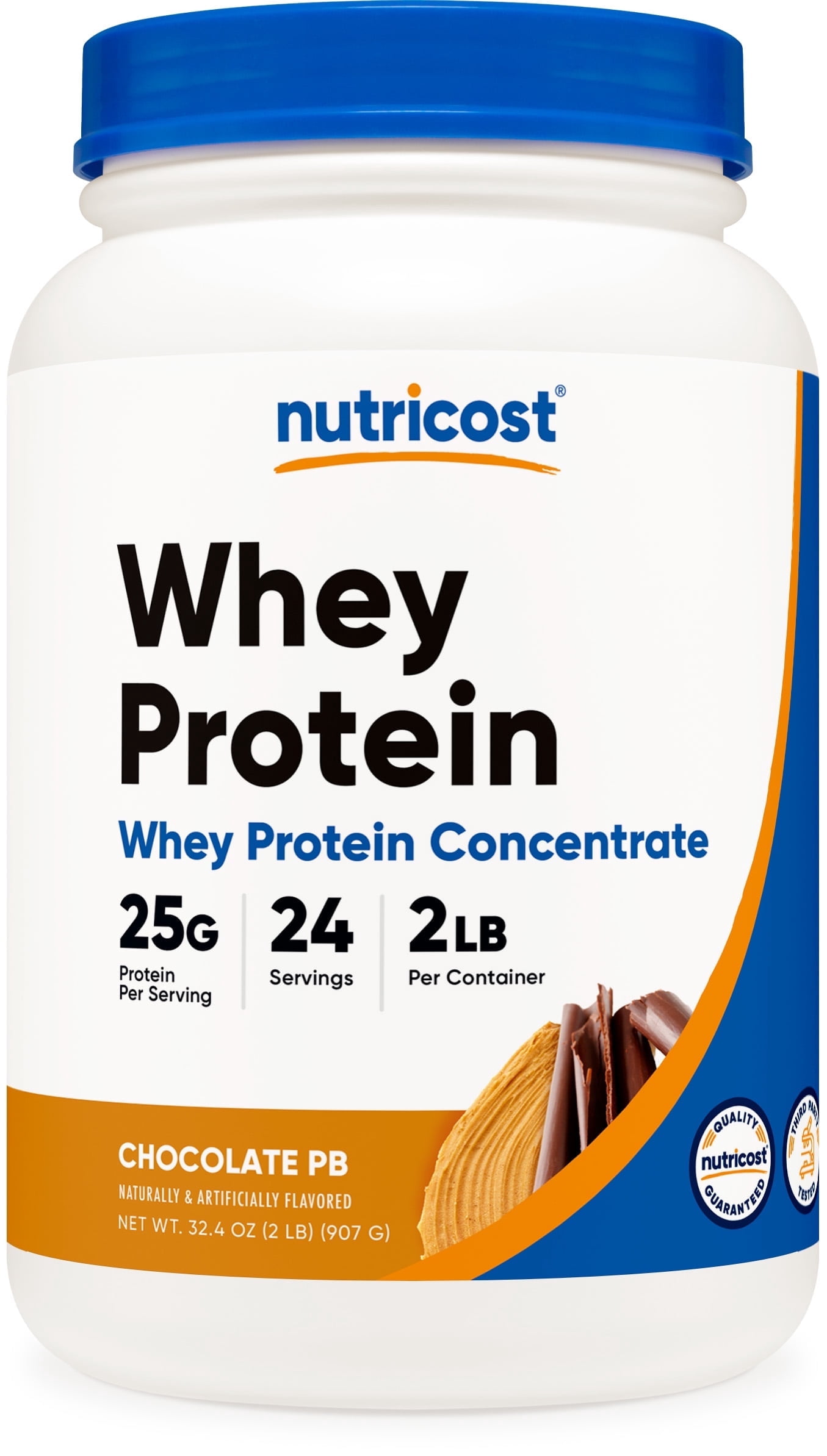 Nutricost Whey Protein Concentrate Powder (Chocolate Peanut Butter) 2LBS