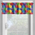 thumbnail image 2 of Ambesonne Cubes Window Valance, Rainbow Inspired, 42" x 12", Multicolor, 2 of 5