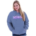 thumbnail image 3 of XOMG POP Butterfly Garden Logo Hoodie Sweatshirt Women Brisco Brands 2X, 3 of 4
