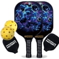 thumbnail image 1 of Pickleball Factory PB00048-3-C Near Me Pickleball Set - Mirs Custom Pickleball Paddle, Carbonfiber Graphite, 1 of 1