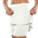 thumbnail image 2 of Pantalones falda de cintura media para mujer: estilo deportivo informal con bolsillos, mezcla de poliéster y spandex, cintura alta, adecuados para primavera/verano, 2 of 5