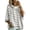 Gray, variant on Pullover Sweaters for Women Oversized Knit Hooded Sweaters Winter Fall Clothes 3/4 Sleeve Striped Fashion Clothing Cozy Casual Drawstring Sweater Pullover Purple M