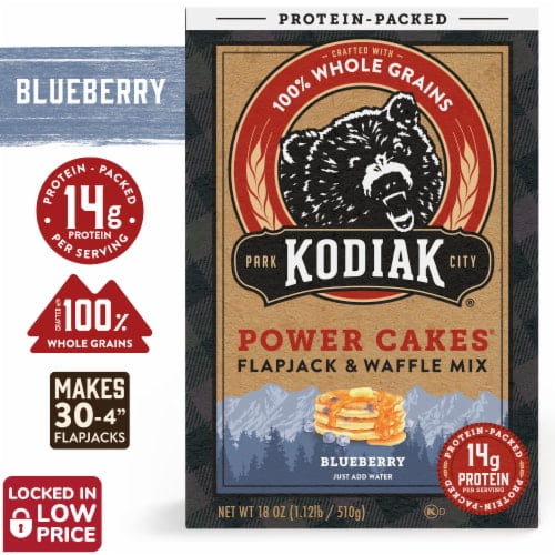 2X - Kodiak Blueberry Power Cakes Flapjack & Waffle Mix