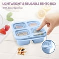thumbnail image 2 of Bento Snack Containers 4 Compartment Food Storage Container With Lids Reusable Divided Lunch Food Container For Adults Kids Toddlers & Meal Prep School Travel, 2 of 8