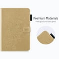 thumbnail image 4 of iPad mini 4 Case, iPad mini 4th Generation Case 7.9", Allytech PU Leather Slim Fit Blossom Magnetic Stand Folio Book Cover Style Cards Holder Wallet Case for Apple iPad mini 4 A1550 A1538, Gold, 4 of 7