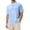 Sky Blue, variant on DPTALR George DPTALR George Fashionable Men's Casual Solid Color Lapel Short Sleeved Shirt Men's Short Sleeve Button Down Shirts Summer Casual Textured Shirt Vacation Beach Black,Big and Tall Men L