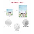 thumbnail image 7 of Spring Easter Kitchen Dish Towels for Drying Dishes Set of 4, Blue Botanical Tulip Rabbit Butterfly Waffle Weave Microfiber Hand Tea Bathroom Towels Quick Dry & Absorbent Towel 12x12, 7 of 7