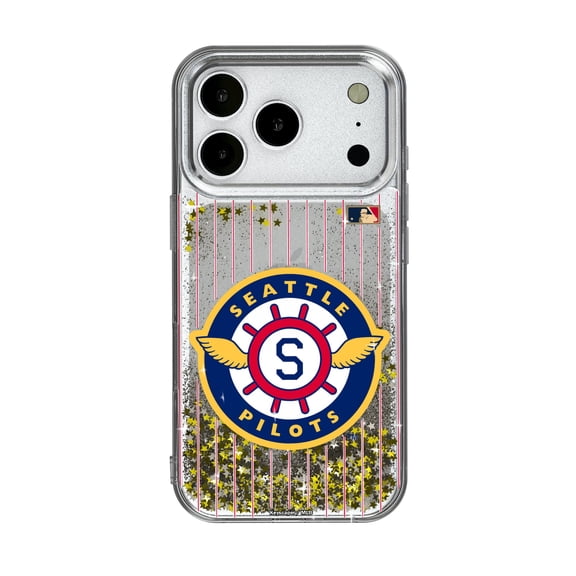 Seattle Pilots 1969 Cooperstown Pinstripe iPhone Glitter Case