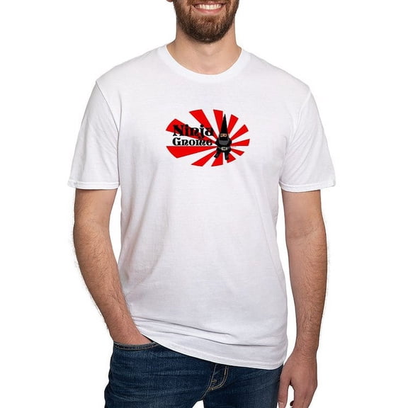 CafePress - Ninja Gnome Fitted T Shirt - Fitted T-Shirt, Vintage Fit Soft Cotton Tee