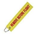 thumbnail image 1 of Runquan Portable Key Chain Key Fob Embroidery Car Key Holder for Adults and Children Yellow, 1 of 7