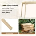 thumbnail image 4 of LAZZO 40” Small Writing Desk with Drawers, Modern Vanity Desk for Home Office and Small Spaces, Natural Wood, 4 of 8
