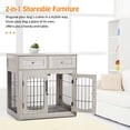 thumbnail image 3 of Premium Dog Crate with Comfort Cushion | Spacious Wooden Kennel with 2 Drawers for Large Breed Comfort, 3 of 46