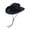 Black, variant on Western Cowboy Hat with Adjustable String Rodeo Party Costume Hat Western Wide Brim Hat, Classic Country Rodeo Cowgirl Hat, Outdoor Sun Hat for Party Farm Theme Accessories for Women Men Adults