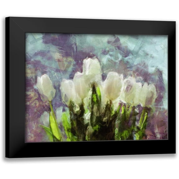 Bay, Noah 14x12 Black Modern Framed Museum Art Print Titled - Sunlit Tulips II